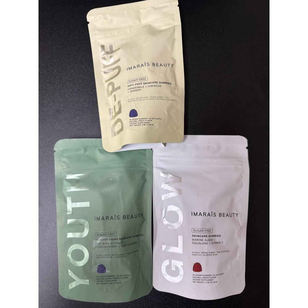 IMARAÏS BEAUTY Skincare Gummies Bundle – Set of 3
